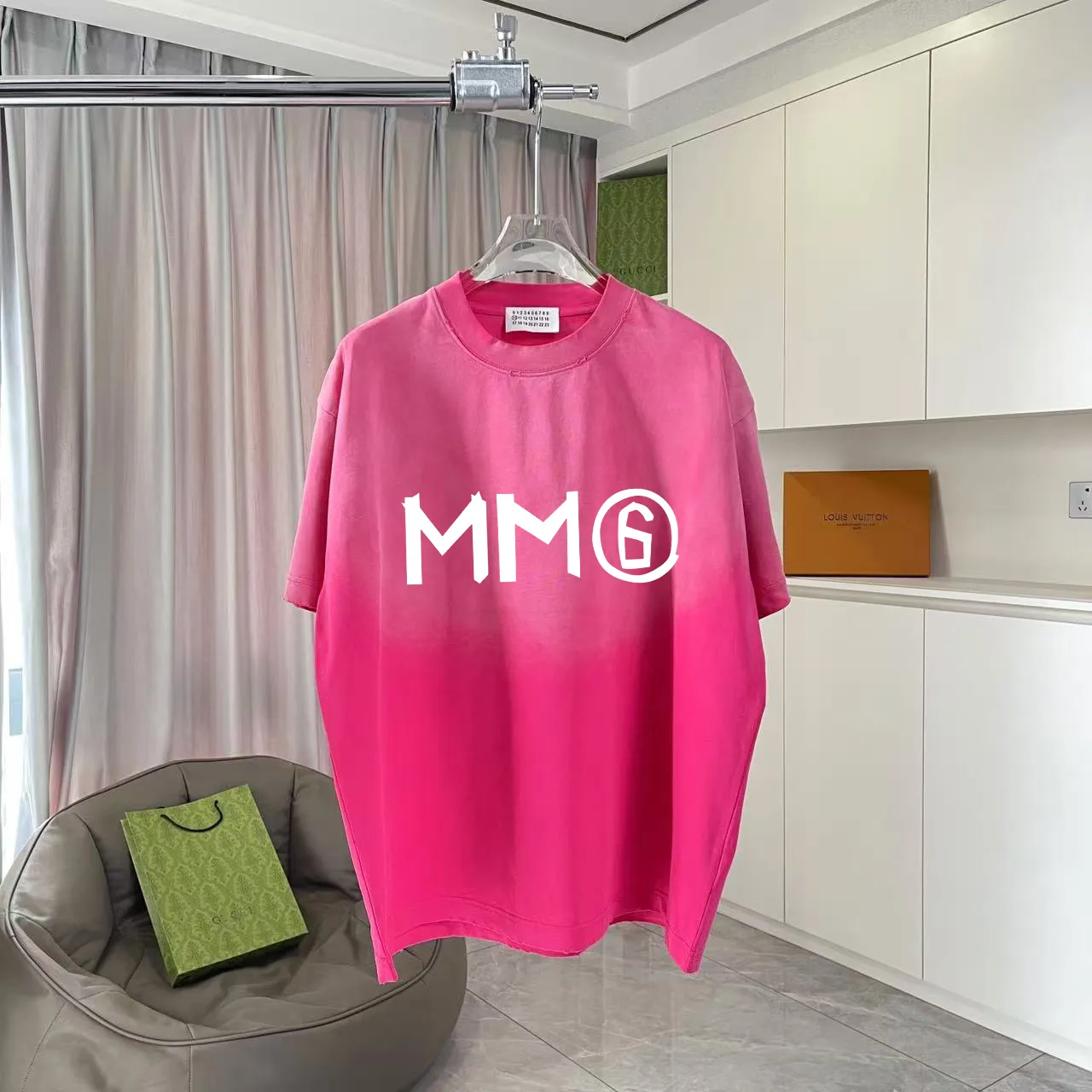 MM 6 2025 New Arrival logo 320g t Same Style Size：S M L XL XXL ：Black Gray Black Red